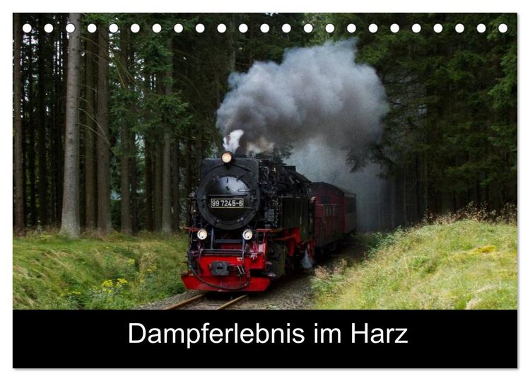 Produktbild: Dampferlebnis im Harz (Tischkalender 2026 DIN A5 quer), CALVENDO Monatskalender