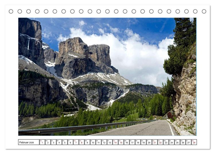 Produktbild: S&uuml;dtirol - Das Gadertal und seine Naturparks (Tischkalender 2026 DIN A5 quer), CALVENDO Monatskalender