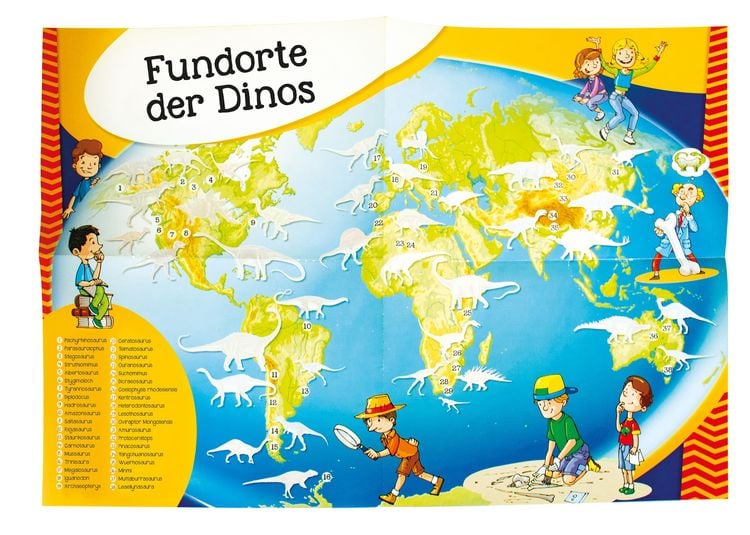 Produktbild: Tr&ouml;tsch Stickerbuch Mein erster Dinosaurier Weltatlas