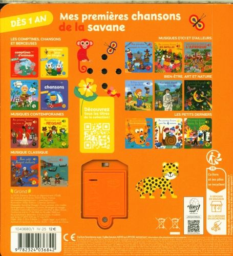 Produktbild: Mes premi&egrave;res chansons de la savane