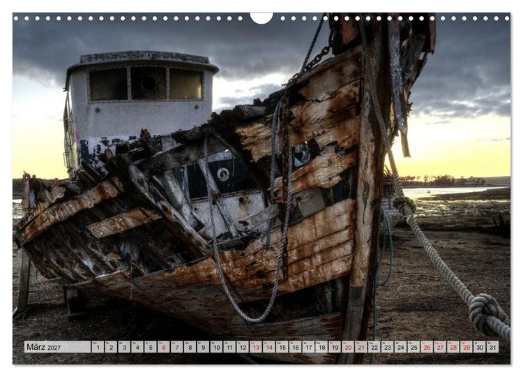 Produktbild: Cimeti&egrave;re de Bateaux de Rostellec (Wandkalender 2027 DIN A3 quer), CALVENDO Monatskalender