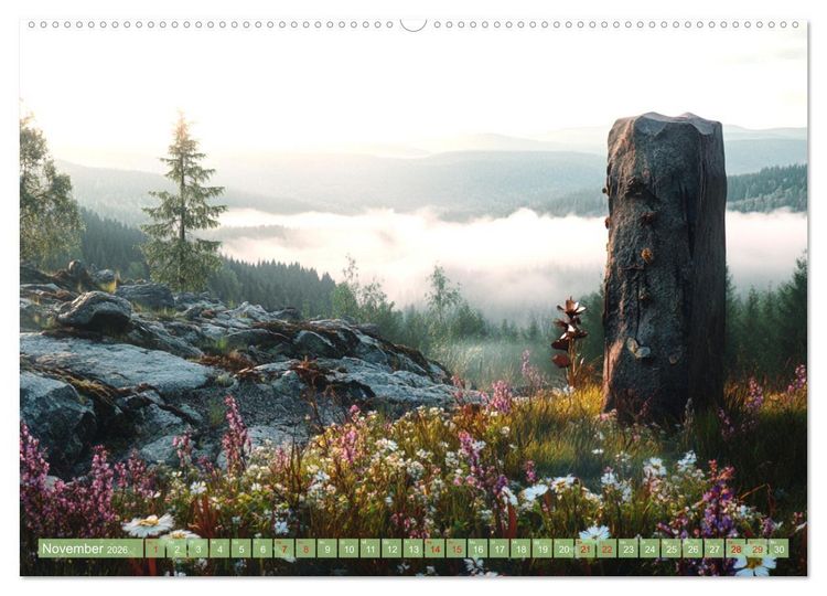 Produktbild: Wandergl&uuml;ck - Momente der Freiheit in der Natur (hochwertiger Premium Wandkalender 2026 DIN A2 quer), Kunstdruck in Hochglanz
