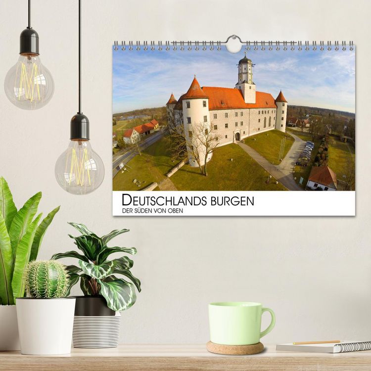 Produktbild: Deutschlands Burgen - Der S&uuml;den von oben (Wandkalender 2026 DIN A4 quer), CALVENDO Monatskalender