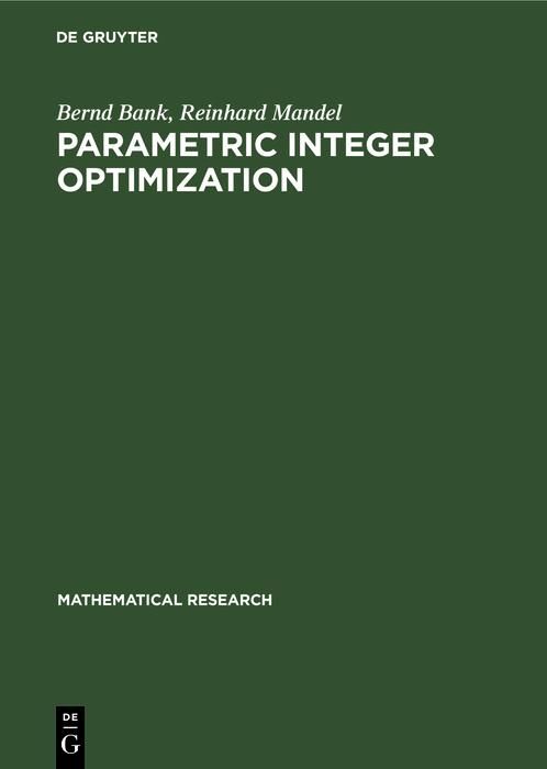 Produktbild: Parametric Integer Optimization
