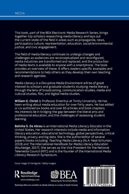 Produktbild: Media Literacy in a Disruptive Media Environment