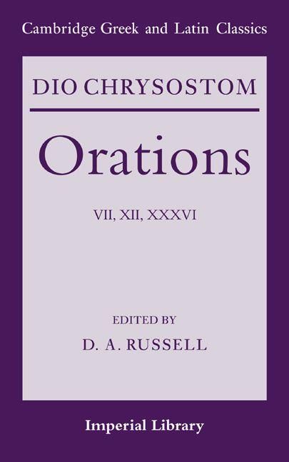 Produktbild: Dio Chrysostom Orations