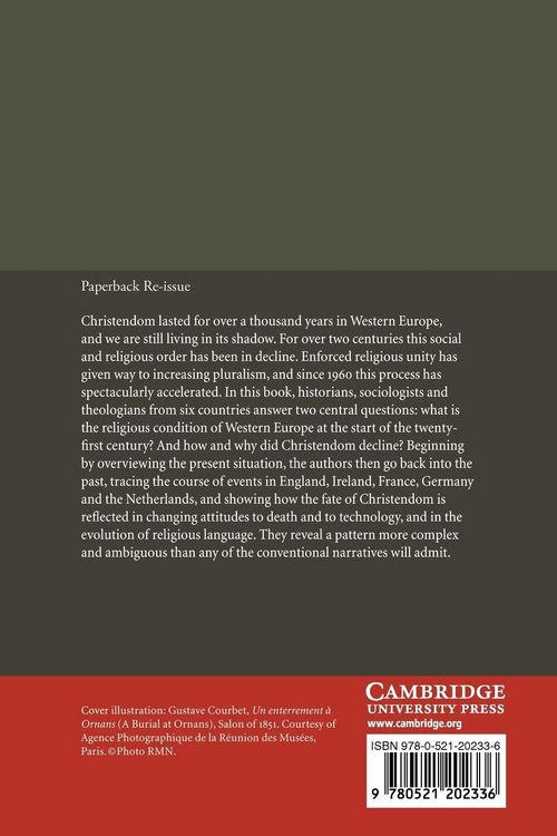 Produktbild: The Decline of Christendom in Western Europe, 1750 2000