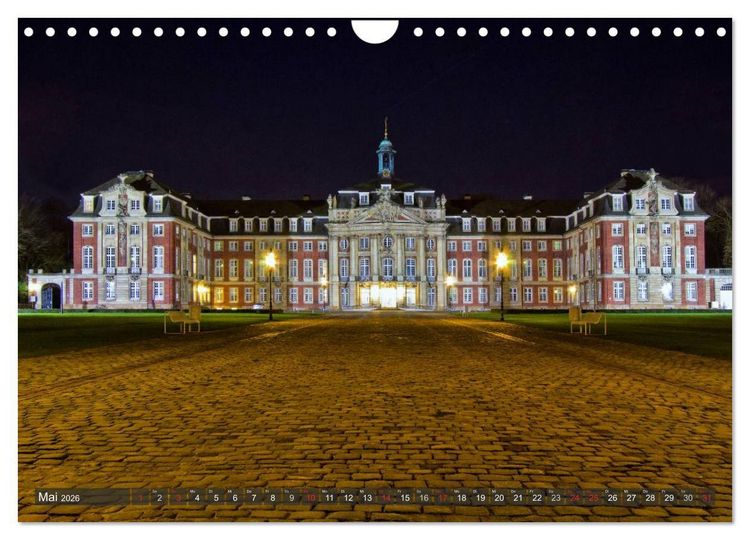 Produktbild: M&uuml;nster - Historische Stadt mit jungem Gesicht (Wandkalender 2026 DIN A4 quer), CALVENDO Monatskalender