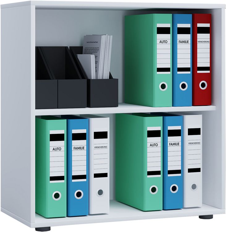 Produktbild: Holz B&uuml;ro Regal B&uuml;cher Ordner Aktenregal Lona 2f