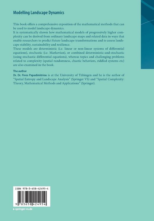 Produktbild: Modelling Landscape Dynamics