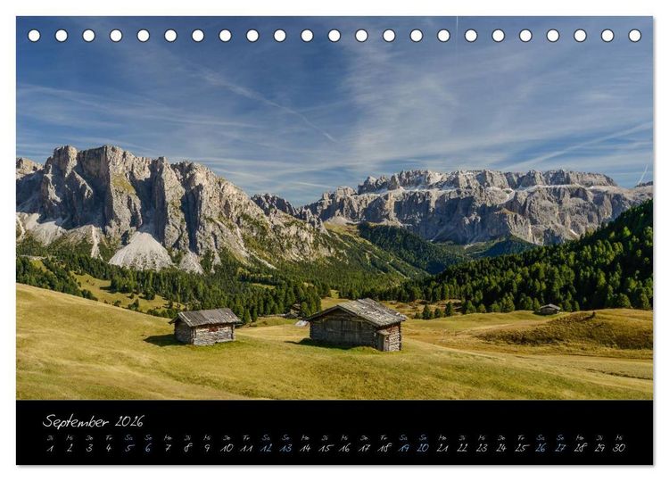 Produktbild: Dolomiten (Tischkalender 2026 DIN A5 quer), CALVENDO Monatskalender