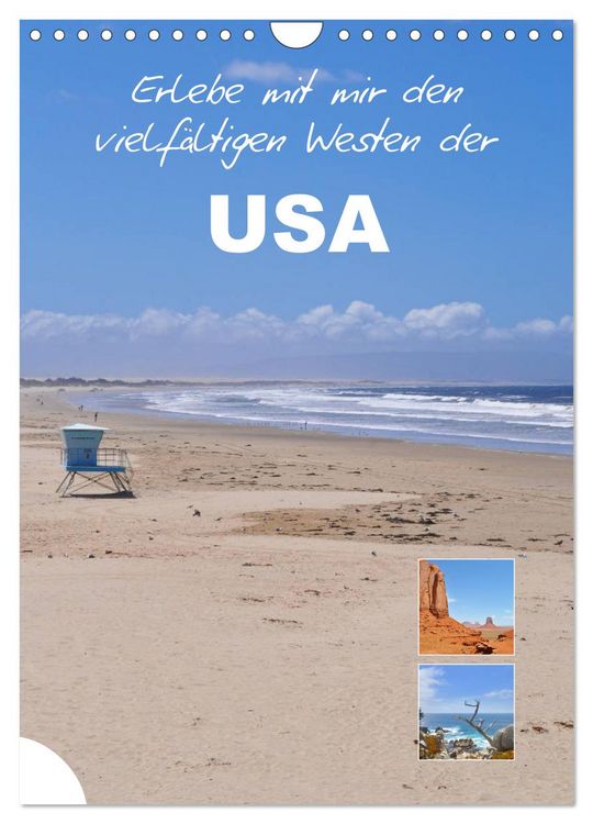 Produktbild: Erlebe mit mir den vielf&auml;ltigen Westen der USA (Wandkalender 2026 DIN A4 hoch), CALVENDO Monatskalender
