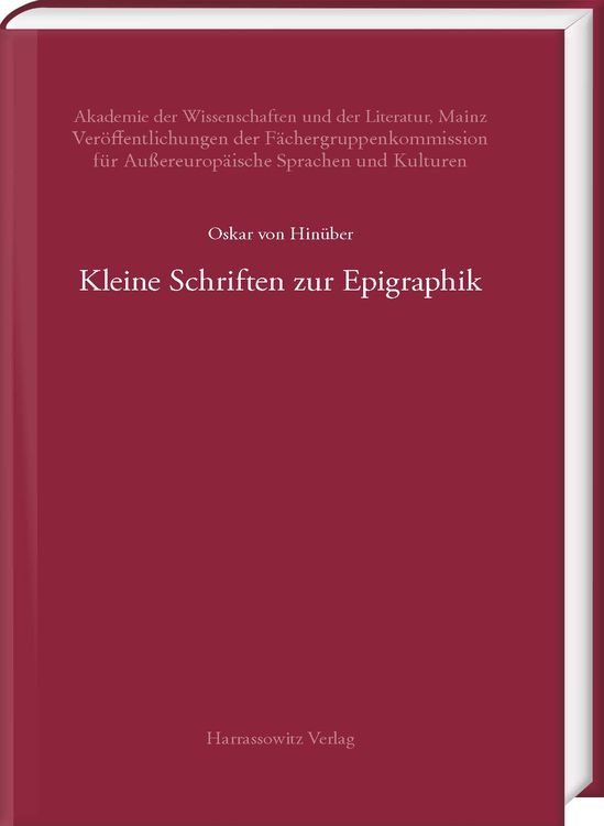 Produktbild: Kleine Schriften zur Epigraphik