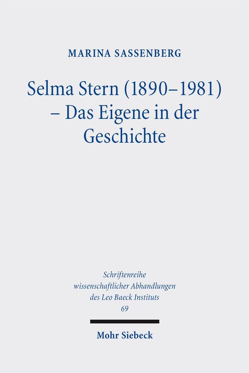 Produktbild: Selma Stern (1890-1981) - Das Eigene in der Geschichte