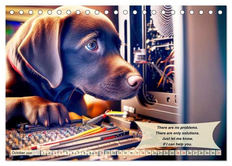 Produktbild: Great fun for Labrador lovers (Desk Calendar 2026 DIN A5 landscape), CALVENDO 12 Month DeskCalendar