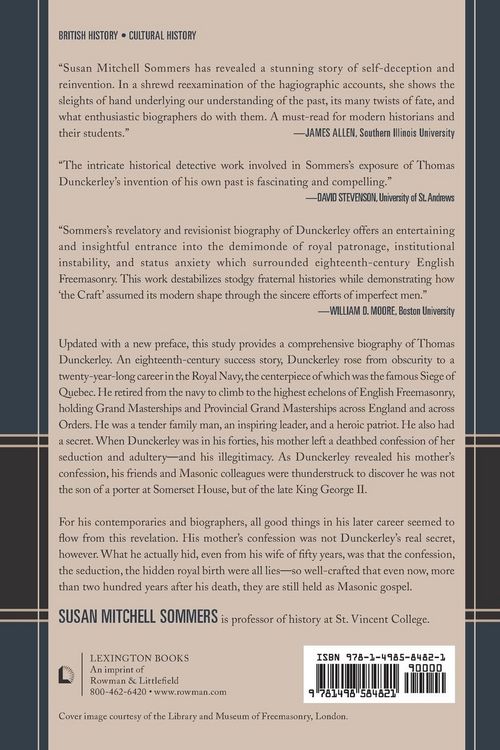 Produktbild: Thomas Dunckerley and English Freemasonry