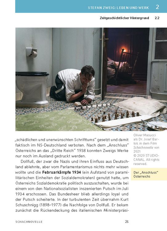 Produktbild: Schachnovelle von Stefan Zweig