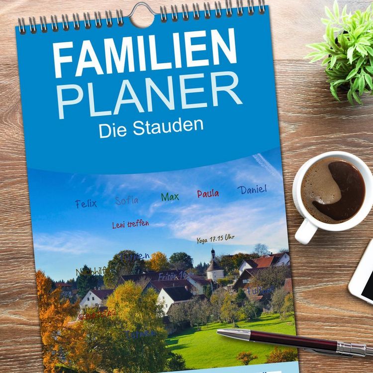 Produktbild: Familienplaner 2026 - Die Stauden, Naturpark in den westlichen W&auml;lder Augsburgs mit 5 Spalten (Wandkalender, 21 x 45 cm) CALVENDO