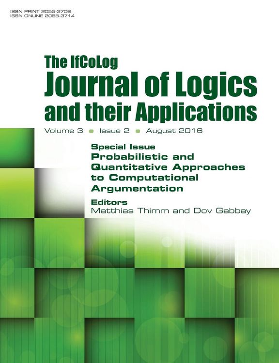Produktbild: IfColog Journal of Logics and their Applications. Volume 3, number 2
