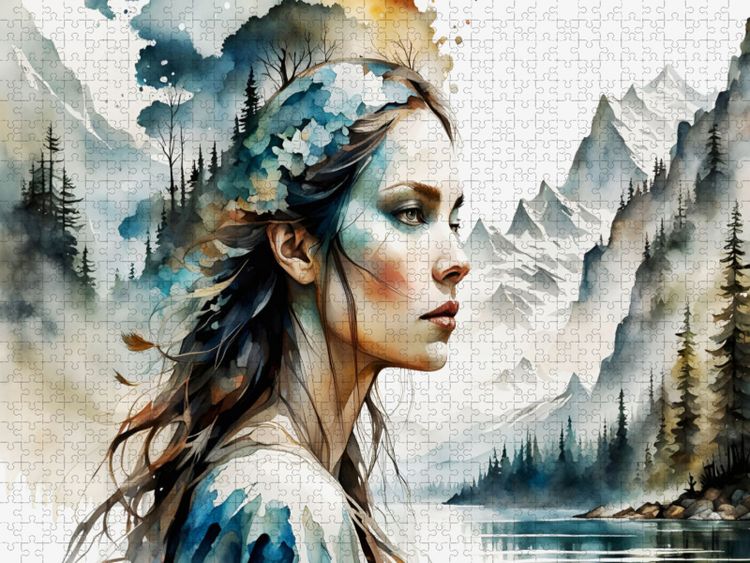 Produktbild: CALVENDO Puzzle Die Naturliebende | 1000 Teile Lege-Gr&ouml;&szlig;e 64x48cm Foto-Puzzle f&uuml;r gl&uuml;ckliche Stunden