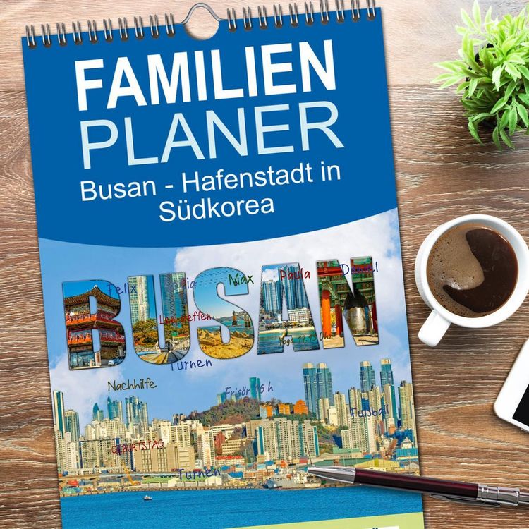 Produktbild: Familienplaner 2026 - Busan - Hafenstadt in S&uuml;dkorea mit 5 Spalten (Wandkalender, 21 x 45 cm) CALVENDO