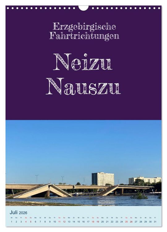 Produktbild: Erzgebirgischer Mundartkalender (Wandkalender 2026 DIN A3 hoch), CALVENDO Monatskalender