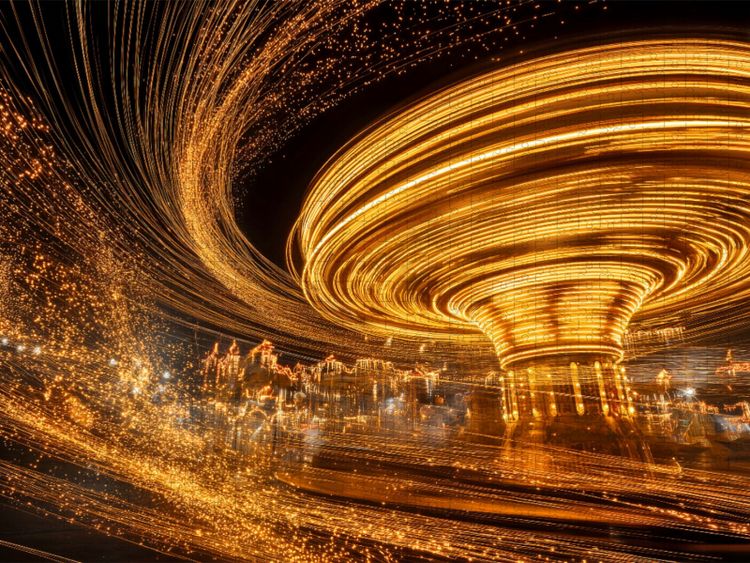 Produktbild: CALVENDO Puzzle Ein Motiv aus dem Kalender Farbst&uuml;rme der Nacht | 1000 Teile Lege-Gr&ouml;&szlig;e 64x48cm Foto-Puzzle f&uuml;r gl&uuml;ckliche Stunden
