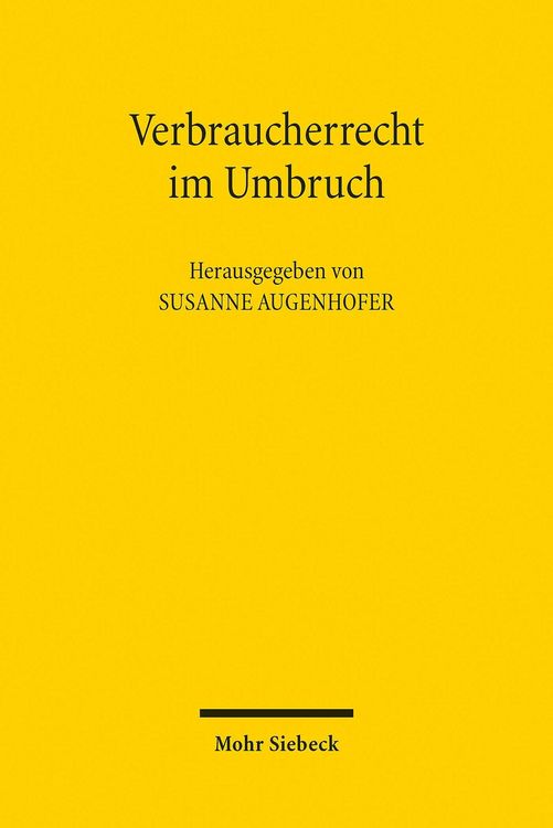 Produktbild: Verbraucherrecht im Umbruch