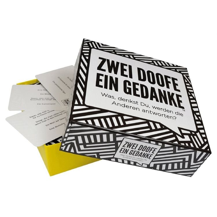 Produktbild: Pegasus - Zwei Doofe ein Gedanke - Hier gleicht keine Runde der Anderen, Kartenspiel