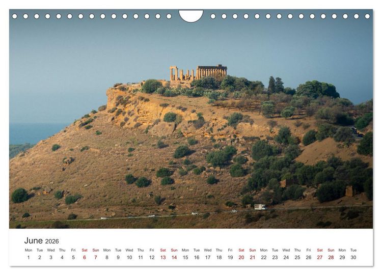 Produktbild: Sicily - The island where winter does not exist (Wall Calendar 2026 DIN A4 landscape), CALVENDO 12 Month Wall Calendar