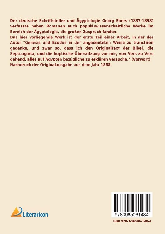 Produktbild: &Auml;gypten und die B&uuml;cher Moses'