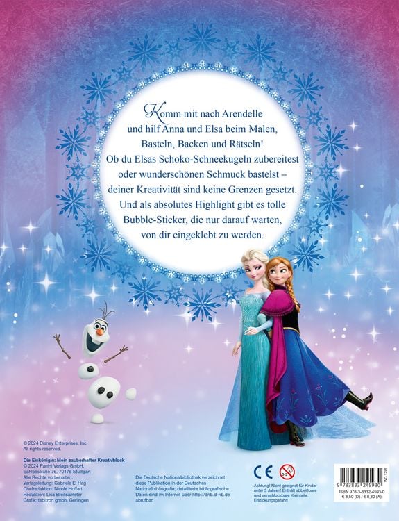 Produktbild: Disney Die Eisk&ouml;nigin: Mein zauberhafter Kreativblock