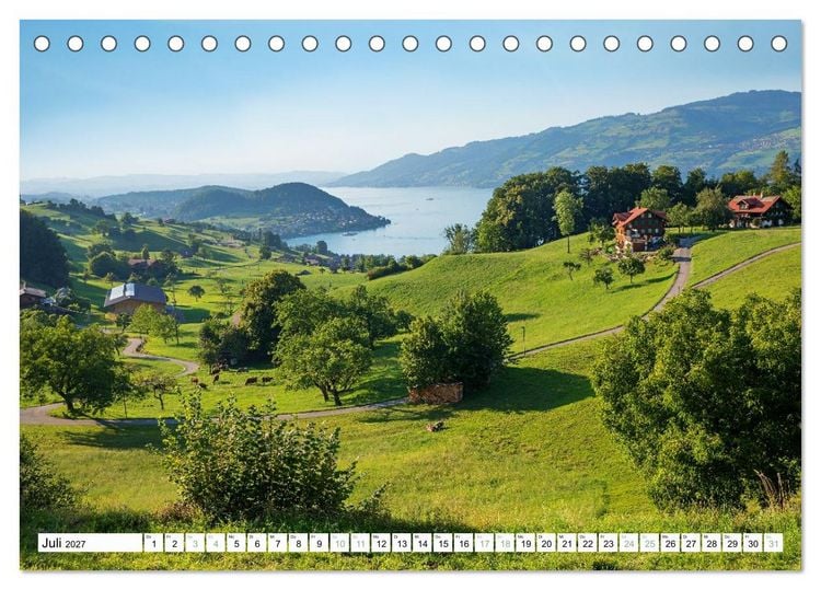 Produktbild: Faszination Berner Oberland - Thuner- und Brienzersee (Tischkalender 2027 DIN A5 quer), CALVENDO Monatskalender