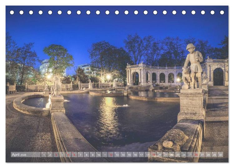 Produktbild: Berlin Citylights (Tischkalender 2026 DIN A5 quer), CALVENDO Monatskalender