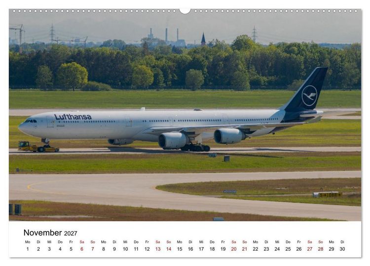 Produktbild: Airbus A340 Der fliegende Bleistift (Wandkalender 2027 DIN A2 quer), CALVENDO Monatskalender
