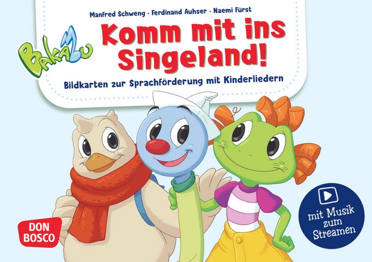Produktbild: Bakabu. Komm mit ins Singeland! Bildkarten zur Sprachf&ouml;rderung mit Kinderliedern mit Musik zum Streamen