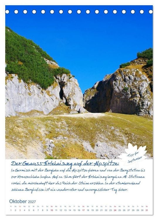 Produktbild: Dahoam erleben! Einmalige Wander-und Naturerlebnisse in Oberbayern (Tischkalender 2027 DIN A5 hoch), CALVENDO Monatskalender