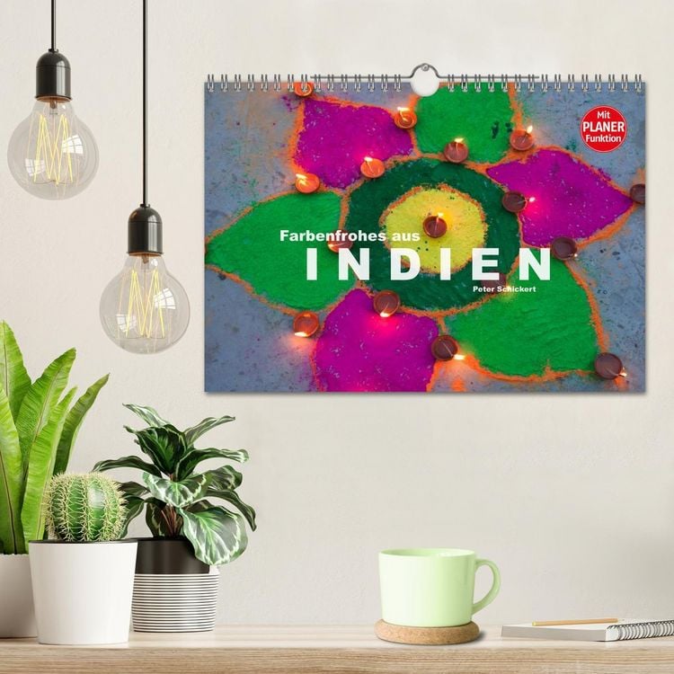 Produktbild: Farbenfrohes aus Indien (Wandkalender 2026 DIN A4 quer), CALVENDO Monatskalender