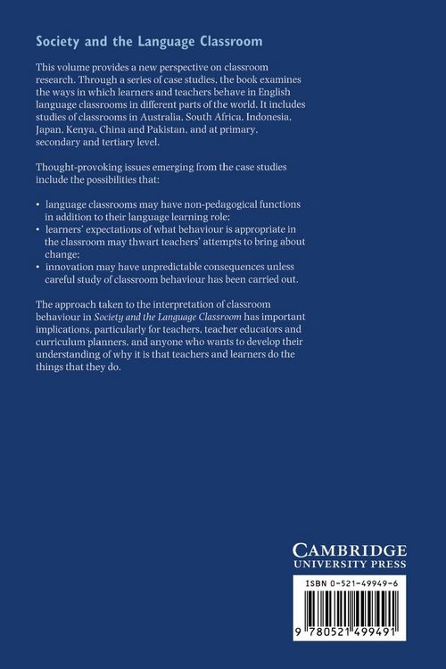 Produktbild: Society and the Language Classroom