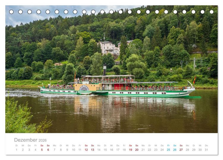 Produktbild: Sachsen - Eine stimmungsvolle Wanderung in Bildern (Tischkalender 2026 DIN A5 quer), CALVENDO Monatskalender