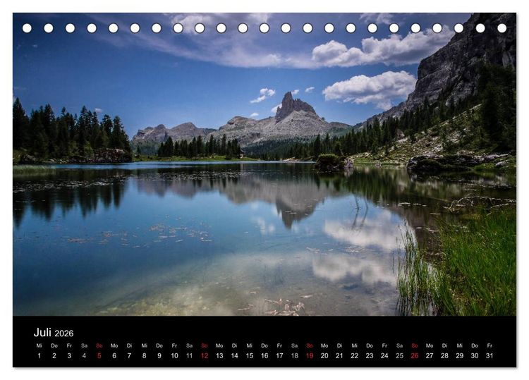 Produktbild: Meine Sicht der Alpen (Tischkalender 2026 DIN A5 quer), CALVENDO Monatskalender