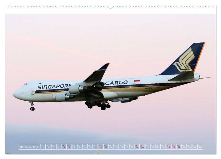 Produktbild: Boeing 747 - die K&ouml;nigin der L&uuml;fte (Wandkalender 2026 DIN A2 quer), CALVENDO Monatskalender