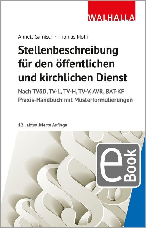 Produktbild: Stellenbeschreibung f&uuml;r den &ouml;ffentlichen und kirchlichen Dienst