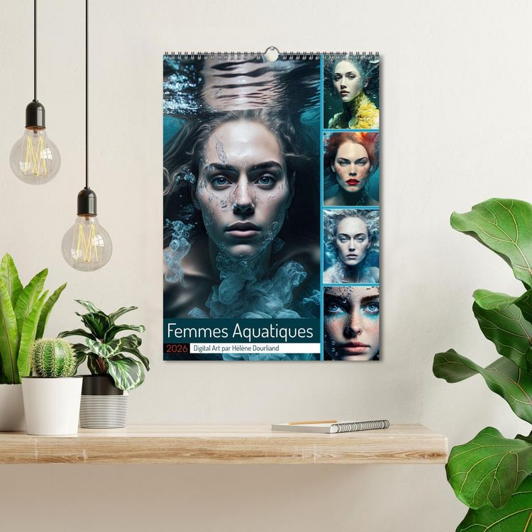 Produktbild: Femmes Aquatiques (Calendrier mural 2026 DIN A3 horizontal), CALVENDO calendrier mensuel