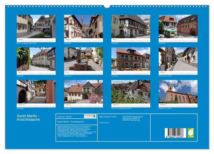 Produktbild: Sankt Martin - Ansichtssache (hochwertiger Premium Wandkalender 2026 DIN A2 quer), Kunstdruck in Hochglanz