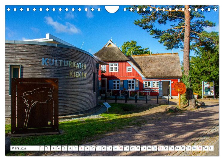 Produktbild: Prerow auf dem Dar&szlig; - Sehnsuchtsort an der Ostsee (Wandkalender 2026 DIN A4 quer), CALVENDO Monatskalender