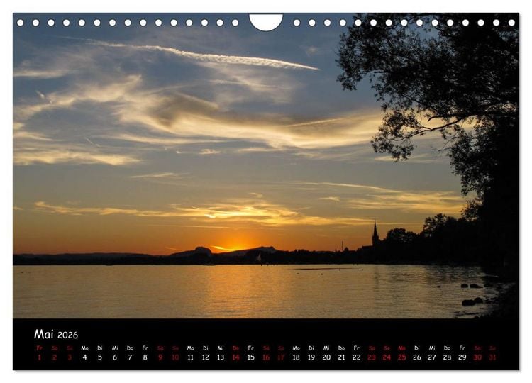 Produktbild: Traumhaft sch&ouml;ner Bodensee (Wandkalender 2026 DIN A4 quer), CALVENDO Monatskalender