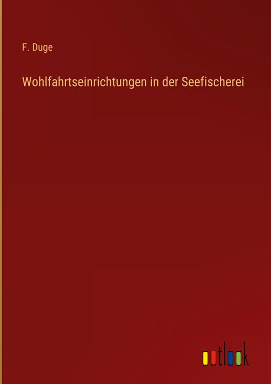 Produktbild: Wohlfahrtseinrichtungen in der Seefischerei