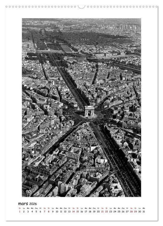 Produktbild: Visage de Paris, ann&eacute;es 1970 (Calendrier mural 2026 DIN A2 horizontal), CALVENDO calendrier mensuel