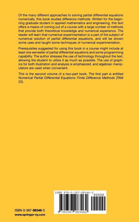 Produktbild: Numerical Partial Differential Equations